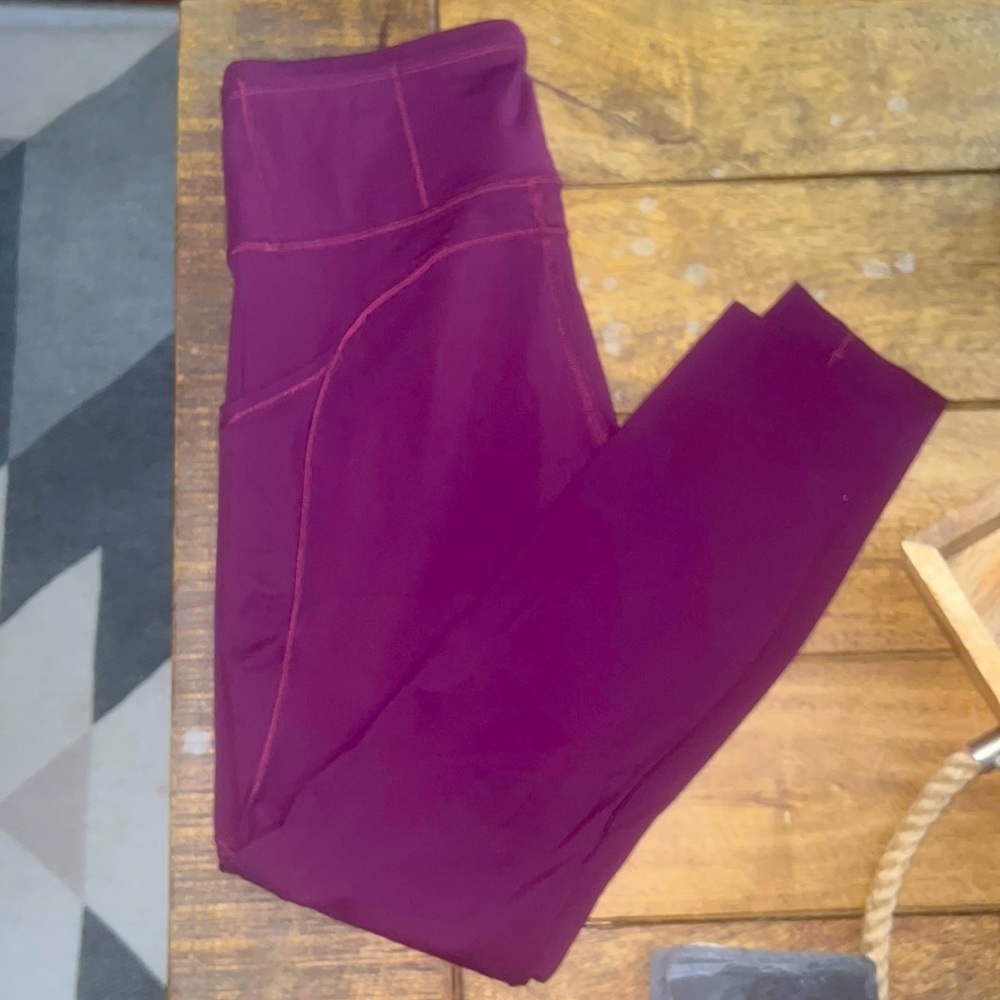 Fast n free high rise legging, maroon